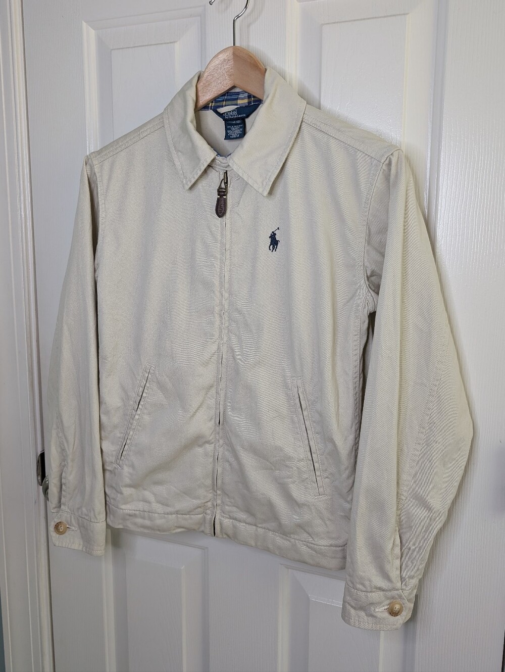 Polo Ralph Lauren Boys Harrington Lightweight Cotton Khaki Jacket 10-12 - Picture 9 of 12
